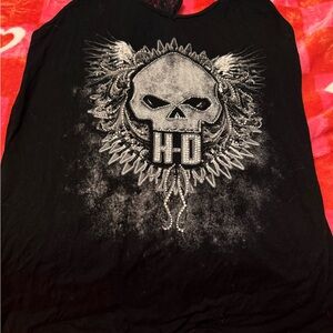 Harley-Davidson Black Skull Tank Top